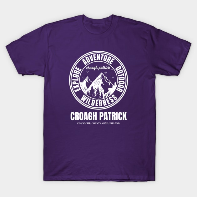 Croagh Patrick Mountain, Ireland Mountains T-Shirt by Eire